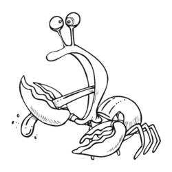 Dessin à colorier: Crabe (Animaux) #4695 - Coloriages à Imprimer Gratuits