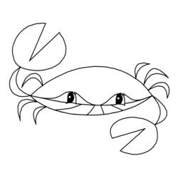 Dessin à colorier: Crabe (Animaux) #4705 - Coloriages à Imprimer Gratuits
