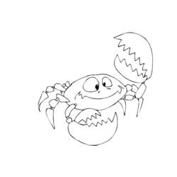 Dessin à colorier: Crabe (Animaux) #4749 - Coloriages à Imprimer Gratuits