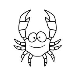 Dessin à colorier: Crabe (Animaux) #4752 - Coloriages à Imprimer Gratuits
