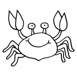 Dessin à colorier: Crabe (Animaux) #4753 - Coloriages à Imprimer Gratuits