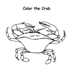 Dessin à colorier: Crabe (Animaux) #4779 - Coloriages à Imprimer Gratuits