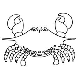Dessin à colorier: Crabe (Animaux) #4783 - Coloriages à Imprimer Gratuits