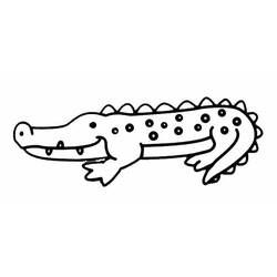 Dessin à colorier: Crocodile (Animaux) #4831 - Coloriages à Imprimer Gratuits