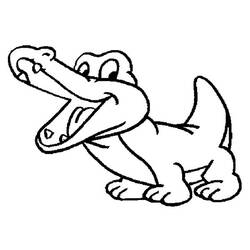 Dessin à colorier: Crocodile (Animaux) #4868 - Coloriages à Imprimer Gratuits