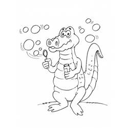 Dessin à colorier: Crocodile (Animaux) #4881 - Coloriages à Imprimer Gratuits