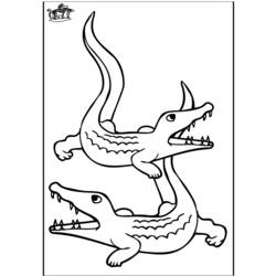 Dessin à colorier: Crocodile (Animaux) #4892 - Coloriages à Imprimer Gratuits
