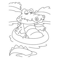 Dessin à colorier: Crocodile (Animaux) #4905 - Coloriages à Imprimer Gratuits