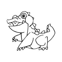 Dessin à colorier: Crocodile (Animaux) #4927 - Coloriages à Imprimer Gratuits