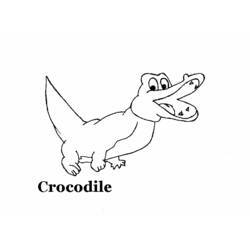 Dessin à colorier: Crocodile (Animaux) #4933 - Coloriages à Imprimer Gratuits