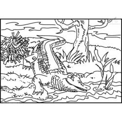 Dessin à colorier: Crocodile (Animaux) #4942 - Coloriages à Imprimer Gratuits