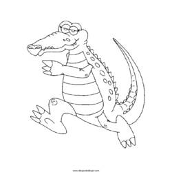 Dessin à colorier: Crocodile (Animaux) #4959 - Coloriages à Imprimer Gratuits