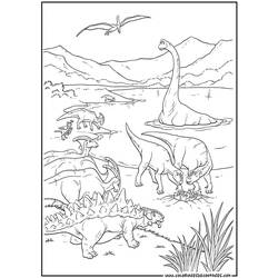 Dessin à colorier: Dinosaure (Animaux) #5522 - Coloriages à Imprimer Gratuits