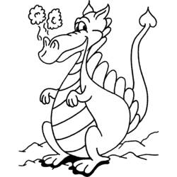 Dessin à colorier: Dragon (Animaux) #5702 - Coloriages à Imprimer Gratuits