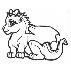 Dessin à colorier: Dragon (Animaux) #5703 - Coloriages à Imprimer Gratuits