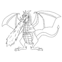Dessin à colorier: Dragon (Animaux) #5711 - Coloriages à Imprimer Gratuits
