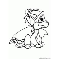 Dessin à colorier: Dragon (Animaux) #5767 - Coloriages à Imprimer Gratuits
