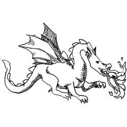 Dessin à colorier: Dragon (Animaux) #5787 - Coloriages à Imprimer Gratuits