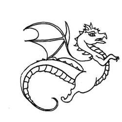 Dessin à colorier: Dragon (Animaux) #5820 - Coloriages à Imprimer Gratuits