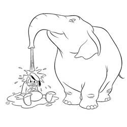 Dessin à colorier: Éléphant (Animaux) #6415 - Coloriages à Imprimer Gratuits