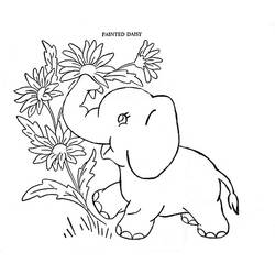 Dessin à colorier: Éléphant (Animaux) #6490 - Coloriages à Imprimer Gratuits