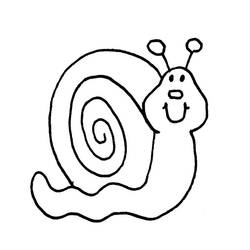 Dessin à colorier: Escargot (Animaux) #6508 - Coloriages à Imprimer Gratuits