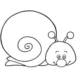 Dessin à colorier: Escargot (Animaux) #6513 - Coloriages à Imprimer Gratuits