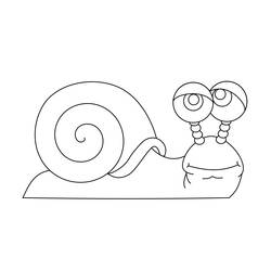 Dessin à colorier: Escargot (Animaux) #6525 - Coloriages à Imprimer Gratuits