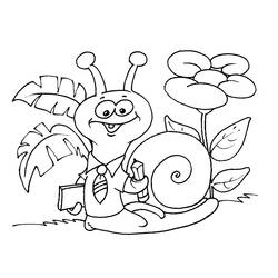 Dessin à colorier: Escargot (Animaux) #6528 - Coloriages à Imprimer Gratuits
