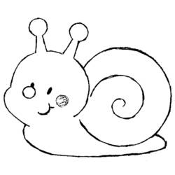 Dessin à colorier: Escargot (Animaux) #6545 - Coloriages à Imprimer Gratuits