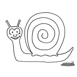 Dessin à colorier: Escargot (Animaux) #6550 - Coloriages à Imprimer Gratuits