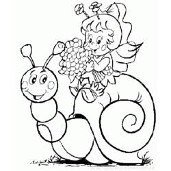 Dessin à colorier: Escargot (Animaux) #6552 - Coloriages à Imprimer Gratuits