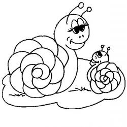 Dessin à colorier: Escargot (Animaux) #6562 - Coloriages à Imprimer Gratuits