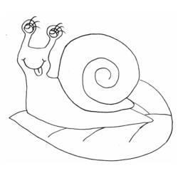 Dessin à colorier: Escargot (Animaux) #6573 - Coloriages à Imprimer Gratuits