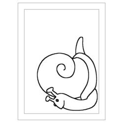 Dessin à colorier: Escargot (Animaux) #6582 - Coloriages à Imprimer Gratuits