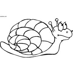 Dessin à colorier: Escargot (Animaux) #6635 - Coloriages à Imprimer Gratuits