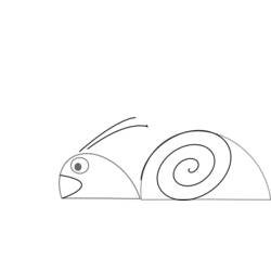 Dessin à colorier: Escargot (Animaux) #6655 - Coloriages à Imprimer Gratuits