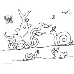 Dessin à colorier: Escargot (Animaux) #6664 - Coloriages à Imprimer Gratuits