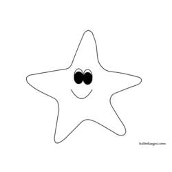 Dessin à colorier: Étoile de mer (Animaux) #6725 - Coloriages à Imprimer Gratuits
