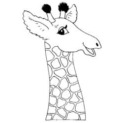 Dessin à colorier: Girafe (Animaux) #7221 - Coloriages à Imprimer Gratuits