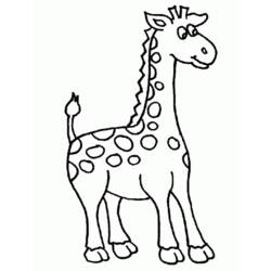 Dessin à colorier: Girafe (Animaux) #7232 - Coloriages à Imprimer Gratuits