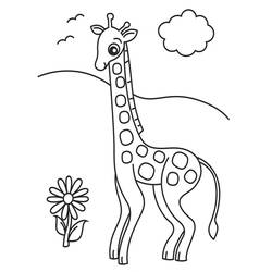 Dessin à colorier: Girafe (Animaux) #7233 - Coloriages à Imprimer Gratuits