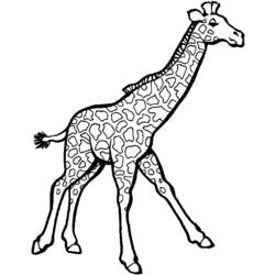 Dessin à colorier: Girafe (Animaux) #7246 - Coloriages à Imprimer Gratuits