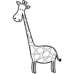 Dessin à colorier: Girafe (Animaux) #7247 - Coloriages à Imprimer Gratuits
