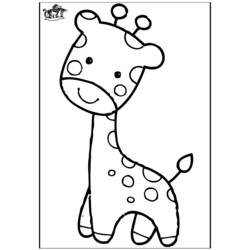 Dessin à colorier: Girafe (Animaux) #7264 - Coloriages à Imprimer Gratuits