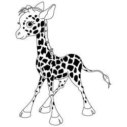 Dessin à colorier: Girafe (Animaux) #7276 - Coloriages à Imprimer Gratuits