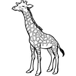 Dessin à colorier: Girafe (Animaux) #7291 - Coloriages à Imprimer Gratuits