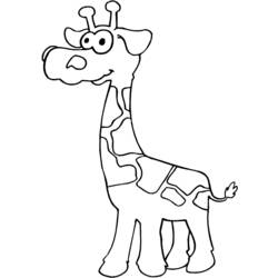 Dessin à colorier: Girafe (Animaux) #7314 - Coloriages à Imprimer Gratuits