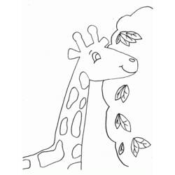 Dessin à colorier: Girafe (Animaux) #7321 - Coloriages à Imprimer Gratuits
