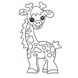 Dessin à colorier: Girafe (Animaux) #7358 - Coloriages à Imprimer Gratuits